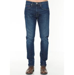 Tommy Jeans pánské tmavě modré džíny Modern - 33/34 (1A4)